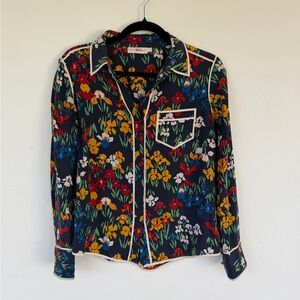 Tory Burch Floral Button-Up Shirt